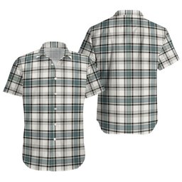 ScotsTee Shop Scottish Haney Weathered Clan Crest Personalized Tartan Short Sleeve Shirt