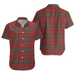 ScotsTee Shop Scottish MacClure Ancient Clan Crest Personalized Tartan Short Sleeve Shirt