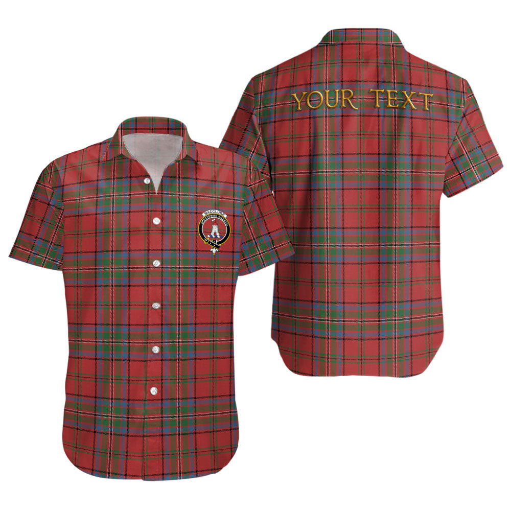 ScotsTee Shop Scottish MacClure Ancient Clan Crest Personalized Tartan Short Sleeve Shirt