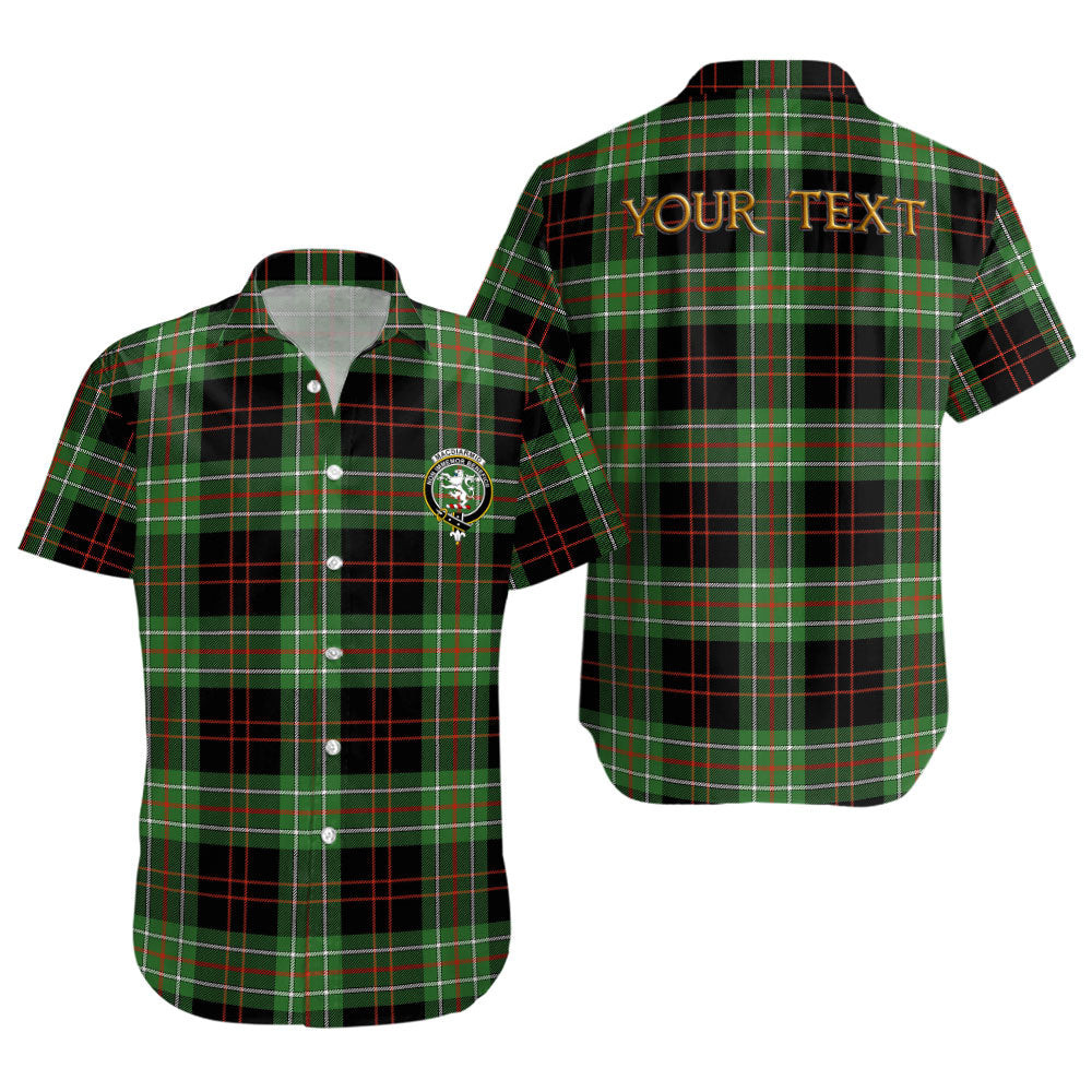 ScotsTee Shop Scottish MacDiarmid Ancient Clan Crest Personalized Tartan Short Sleeve Shirt