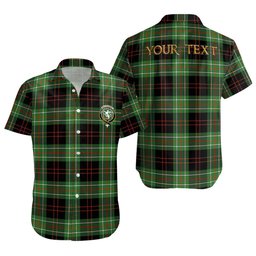 ScotsTee Shop Scottish MacDiarmid Ancient Clan Crest Personalized Tartan Short Sleeve Shirt