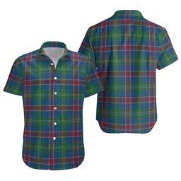 ScotsTee Shop Scottish Hart Modern Clan Crest Personalized Tartan Short Sleeve Shirt
