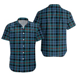 ScotsTee Shop Scottish MacCorquodale Ancient Clan Crest Personalized Tartan Short Sleeve Shirt