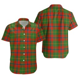 ScotsTee Shop Scottish Hutcheson Ancient Clan Crest Personalized Tartan Short Sleeve Shirt
