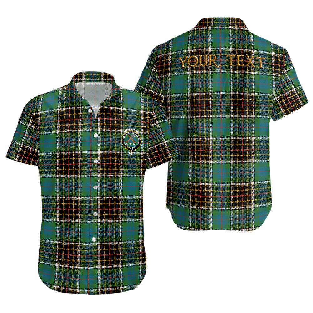 ScotsTee Shop Scottish Hislop #2 Ancient Clan Crest Personalized Tartan Short Sleeve Shirt