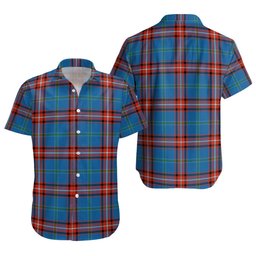 ScotsTee Shop Scottish Glenn Ancient Clan Crest Personalized Tartan Short Sleeve Shirt
