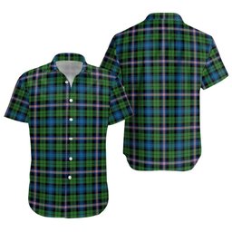 ScotsTee Shop Scottish Gammell Ancient Clan Crest Personalized Tartan Short Sleeve Shirt