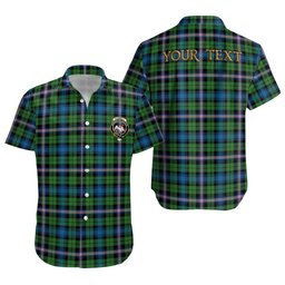 ScotsTee Shop Scottish Gammell Ancient Clan Crest Personalized Tartan Short Sleeve Shirt