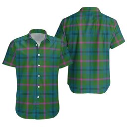 ScotsTee Shop Scottish Laurie Ancient Clan Crest Personalized Tartan Short Sleeve Shirt
