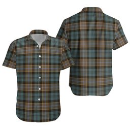 ScotsTee Shop Scottish Hogarth Weathered Clan Crest Personalized Tartan Short Sleeve Shirt