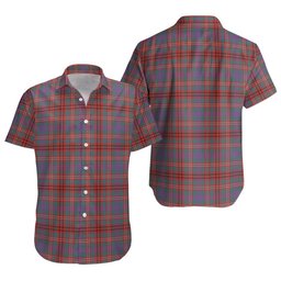 ScotsTee Shop Scottish MacCall Weathered Clan Crest Personalized Tartan Short Sleeve Shirt