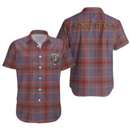 ScotsTee Shop Scottish MacCall Weathered Clan Crest Personalized Tartan Short Sleeve Shirt