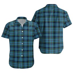 ScotsTee Shop Scottish Leith District Modern Clan Crest Personalized Tartan Short Sleeve Shirt