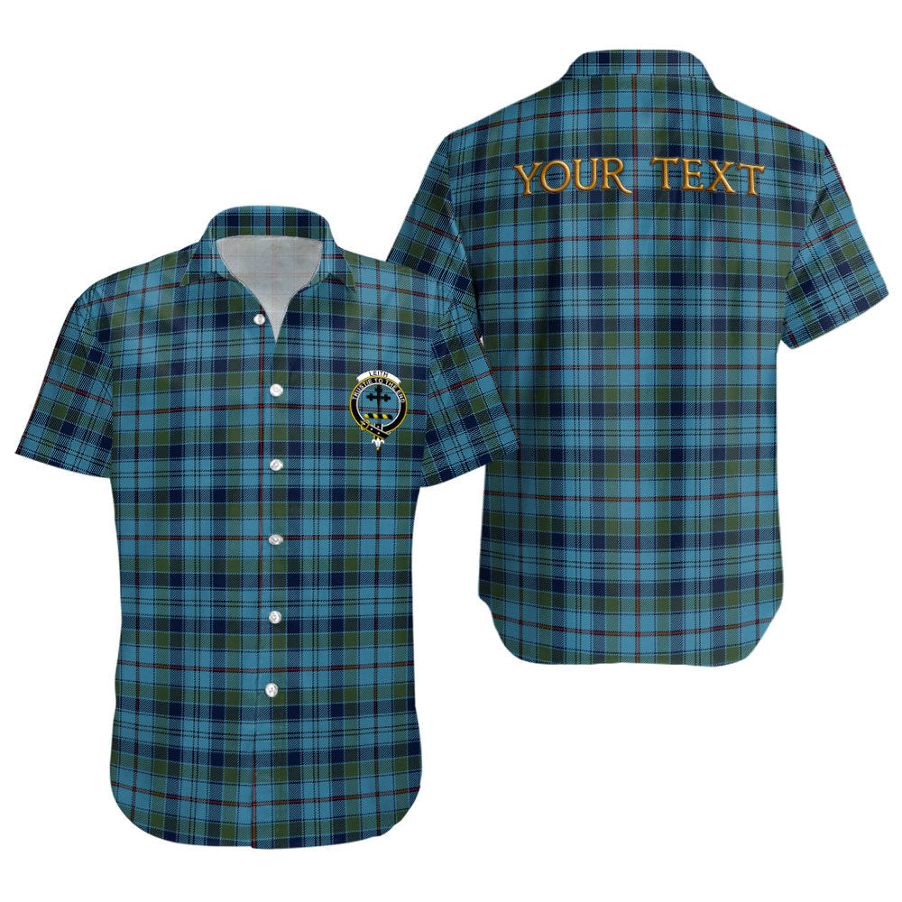 ScotsTee Shop Scottish Leith District Modern Clan Crest Personalized Tartan Short Sleeve Shirt