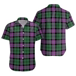ScotsTee Shop Scottish Lennie Ancient Clan Crest Personalized Tartan Short Sleeve Shirt