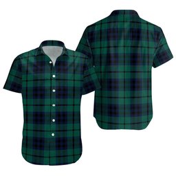 ScotsTee Shop Scottish Keith (Austin) Modern Clan Crest Personalized Tartan Short Sleeve Shirt