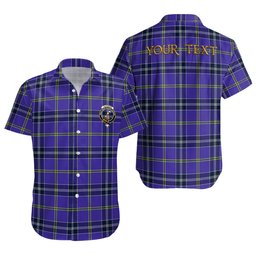 ScotsTee Shop Scottish Jackson Modern Clan Crest Personalized Tartan Short Sleeve Shirt