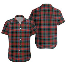 ScotsTee Shop Scottish Kidd Modern Clan Crest Personalized Tartan Short Sleeve Shirt