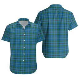 ScotsTee Shop Scottish Leith District Ancient Clan Crest Personalized Tartan Short Sleeve Shirt