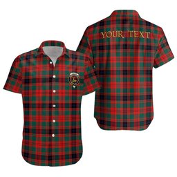 ScotsTee Shop Scottish Fulton 1999 Modern Clan Crest Personalized Tartan Short Sleeve Shirt