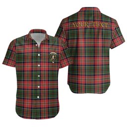 ScotsTee Shop Scottish MacCulloch Ancient Clan Crest Personalized Tartan Short Sleeve Shirt
