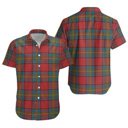 ScotsTee Shop Scottish Oliver Ancient Clan Crest Personalized Tartan Short Sleeve Shirt