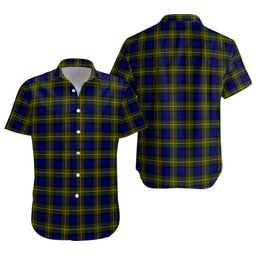 ScotsTee Shop Scottish More (Muir) Clan Crest Personalized Tartan Short Sleeve Shirt