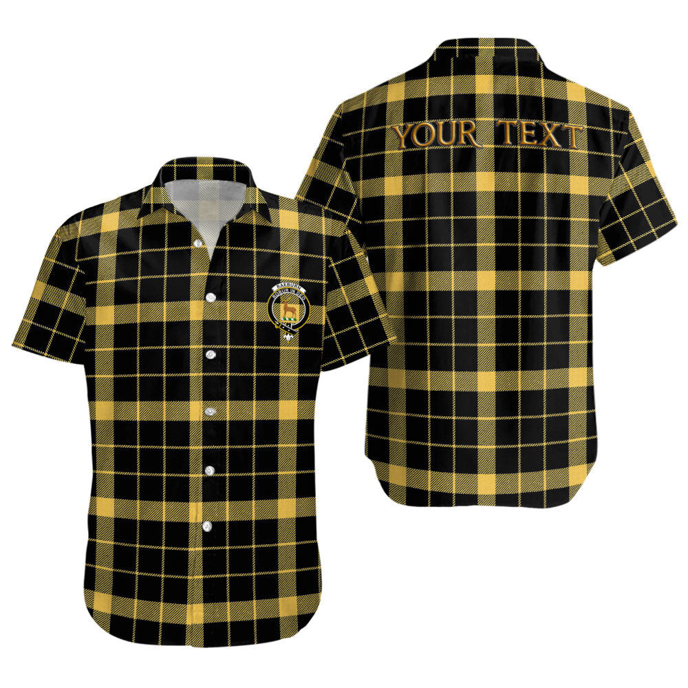 ScotsTee Shop Scottish Raeburn Ancient Clan Crest Personalized Tartan Short Sleeve Shirt