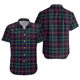 ScotsTee Shop Scottish Rankin Modern Clan Crest Personalized Tartan Short Sleeve Shirt