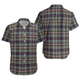 ScotsTee Shop Scottish Reid (Mill City) Weathered Clan Crest Personalized Tartan Short Sleeve Shirt