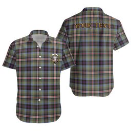 ScotsTee Shop Scottish Reid (Mill City) Weathered Clan Crest Personalized Tartan Short Sleeve Shirt