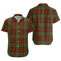 ScotsTee Shop Scottish MacNeish Modern Clan Crest Personalized Tartan Short Sleeve Shirt
