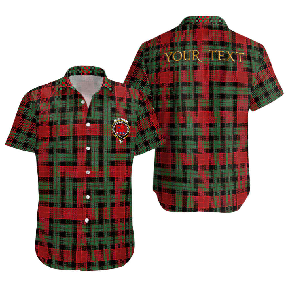 ScotsTee Shop Scottish Murdoch Modern Clan Crest Personalized Tartan Short Sleeve Shirt