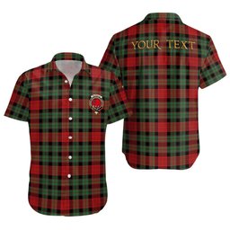 ScotsTee Shop Scottish Murdoch Modern Clan Crest Personalized Tartan Short Sleeve Shirt