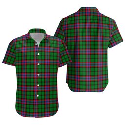 ScotsTee Shop Scottish McGeachie Clan Crest Personalized Tartan Short Sleeve Shirt