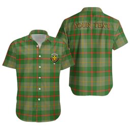 ScotsTee Shop Scottish Symington Ancient Clan Crest Personalized Tartan Short Sleeve Shirt