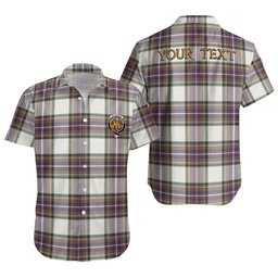 ScotsTee Shop Scottish Richards (Pritchard) Weathered Clan Crest Personalized Tartan Short Sleeve Shirt
