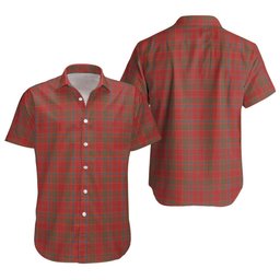 ScotsTee Shop Scottish Munro Weathered Clan Crest Personalized Tartan Short Sleeve Shirt