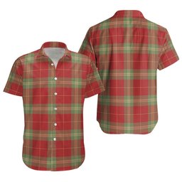 ScotsTee Shop Scottish Maver Weathered Clan Crest Personalized Tartan Short Sleeve Shirt