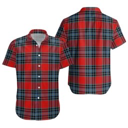 ScotsTee Shop Scottish MacLeay Modern Clan Crest Personalized Tartan Short Sleeve Shirt