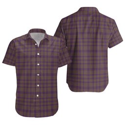 ScotsTee Shop Scottish Rae Weathered Clan Crest Personalized Tartan Short Sleeve Shirt