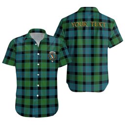 ScotsTee Shop Scottish MacTaggart Ancient Clan Crest Personalized Tartan Short Sleeve Shirt
