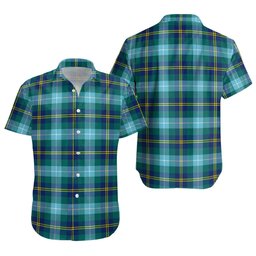 ScotsTee Shop Scottish Porteous Modern Clan Crest Personalized Tartan Short Sleeve Shirt