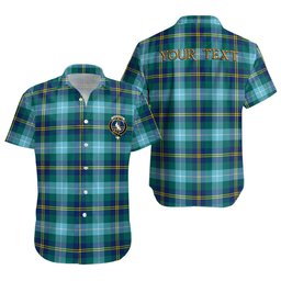 ScotsTee Shop Scottish Porteous Modern Clan Crest Personalized Tartan Short Sleeve Shirt