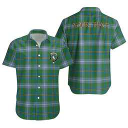 ScotsTee Shop Scottish Porteous Ancient Clan Crest Personalized Tartan Short Sleeve Shirt