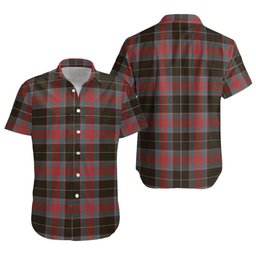 ScotsTee Shop Scottish Ramsay Green Weathered Clan Crest Personalized Tartan Short Sleeve Shirt