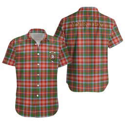 ScotsTee Shop Scottish Ritchie Ancient Clan Crest Personalized Tartan Short Sleeve Shirt