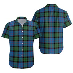 ScotsTee Shop Scottish MacWilliam (Williamson) Modern Clan Crest Personalized Tartan Short Sleeve Shirt