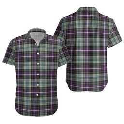 ScotsTee Shop Scottish MacKellar Weathered Clan Crest Personalized Tartan Short Sleeve Shirt