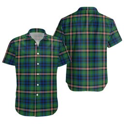ScotsTee Shop Scottish Reid (Mill City) Modern Clan Crest Personalized Tartan Short Sleeve Shirt